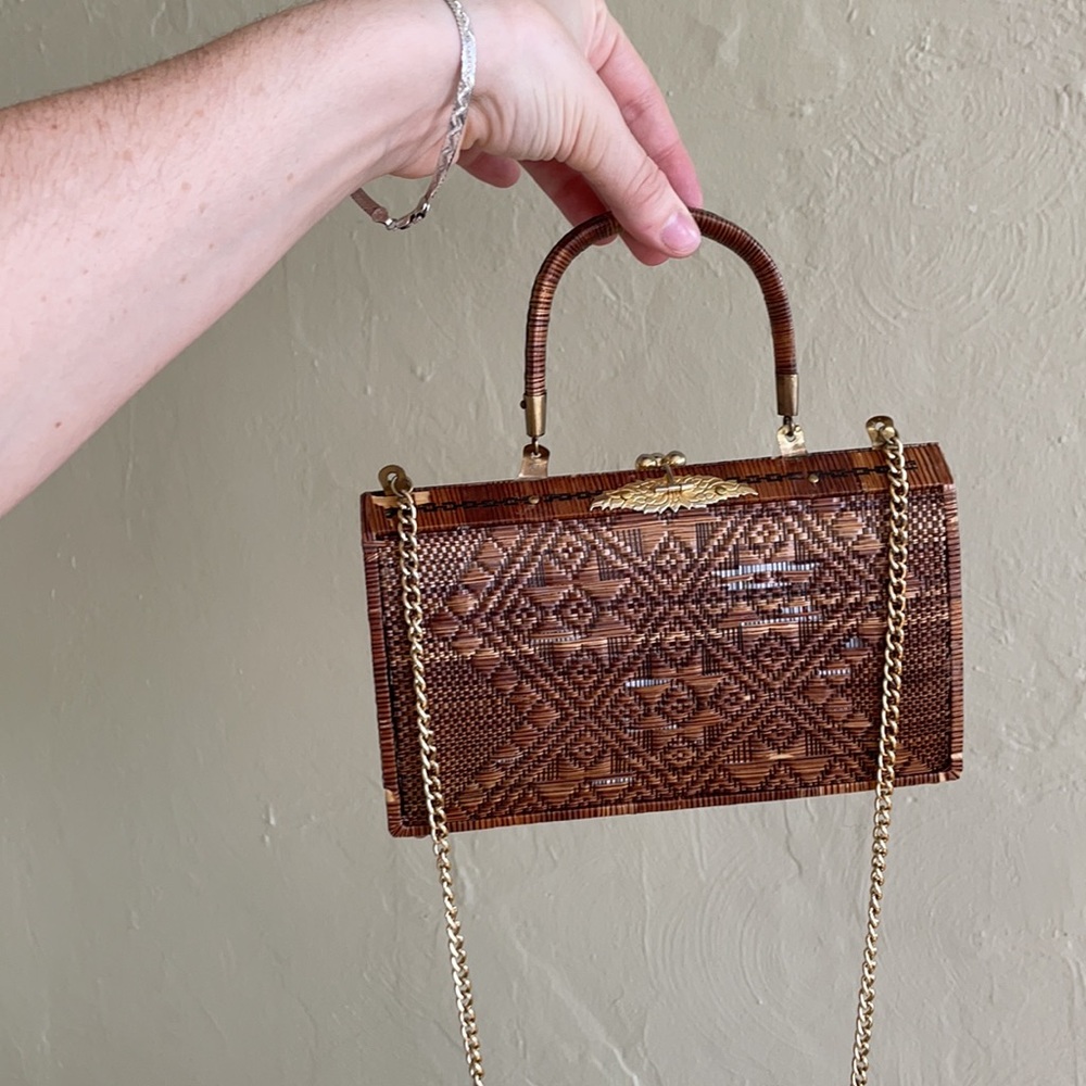 Vintage Rattan/Woven Purse